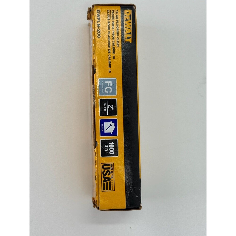Dewalt floor cleats, 16ga, 1000qty, 2" 50mm, new in box,